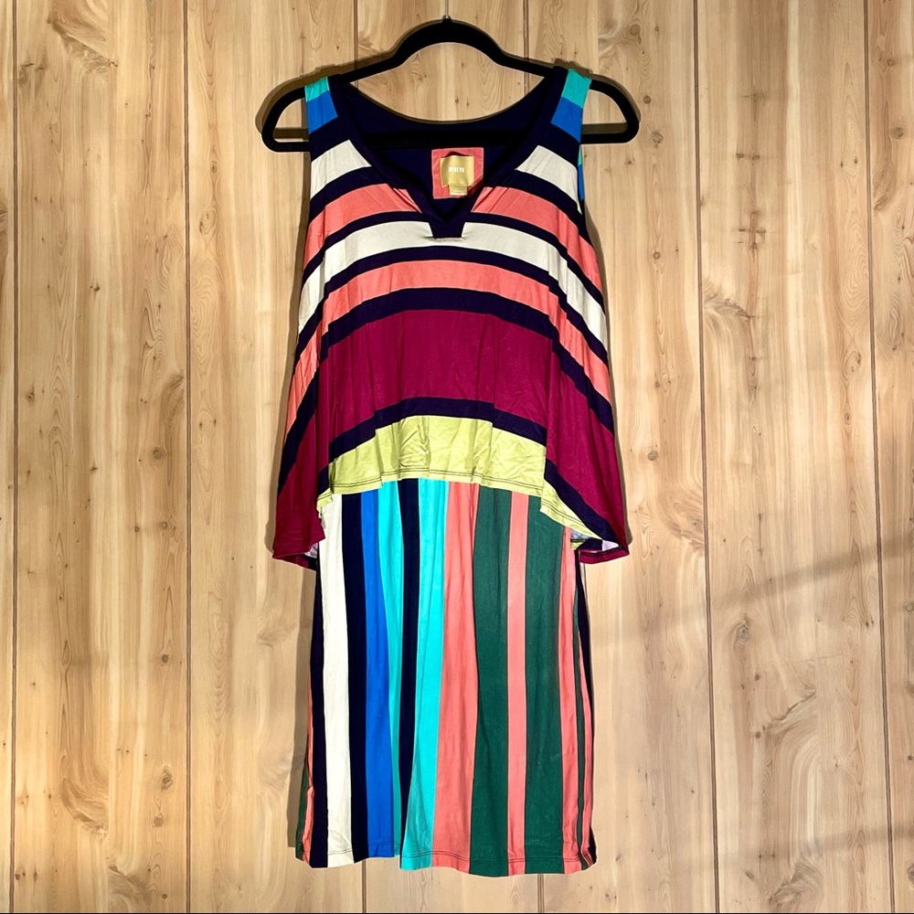 Anthropologie Maeve Colorful Striped Dress